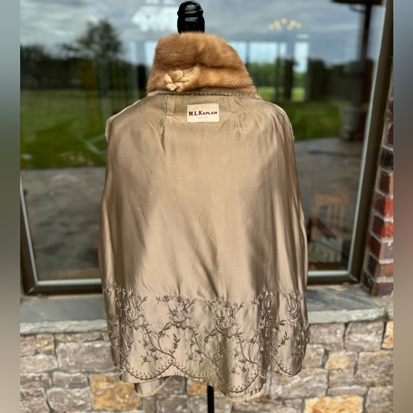 Damaged Scrap 2XL Pastel Mink Fur Jacket Real Genuine Fur Perfect For Crafts - Picture 10 of 12